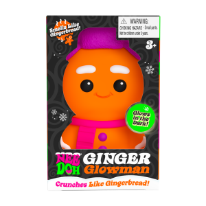 NeeDoh® Ginger Glowman | Glow-in-the-Dark Gingerbread Squish